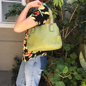 fossil olive green handbolsa